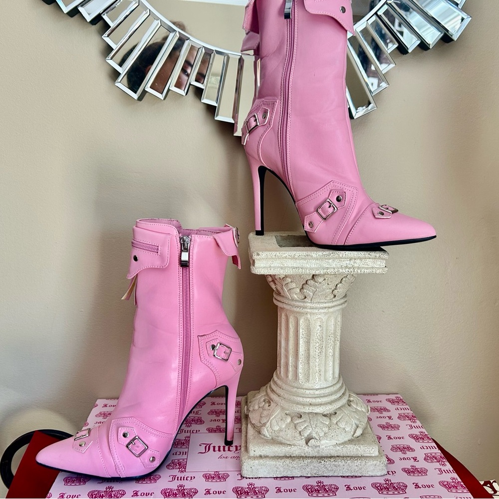EGO Bubblegum Pink Ankle Boots